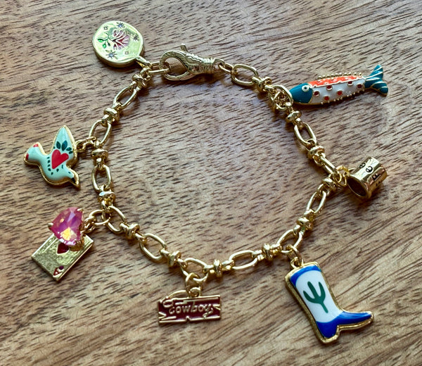 Cowboy Charm Bracelet